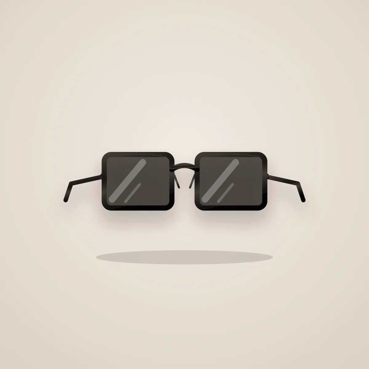 Square Onyx — vedere frontala a ramei si a lentilelor